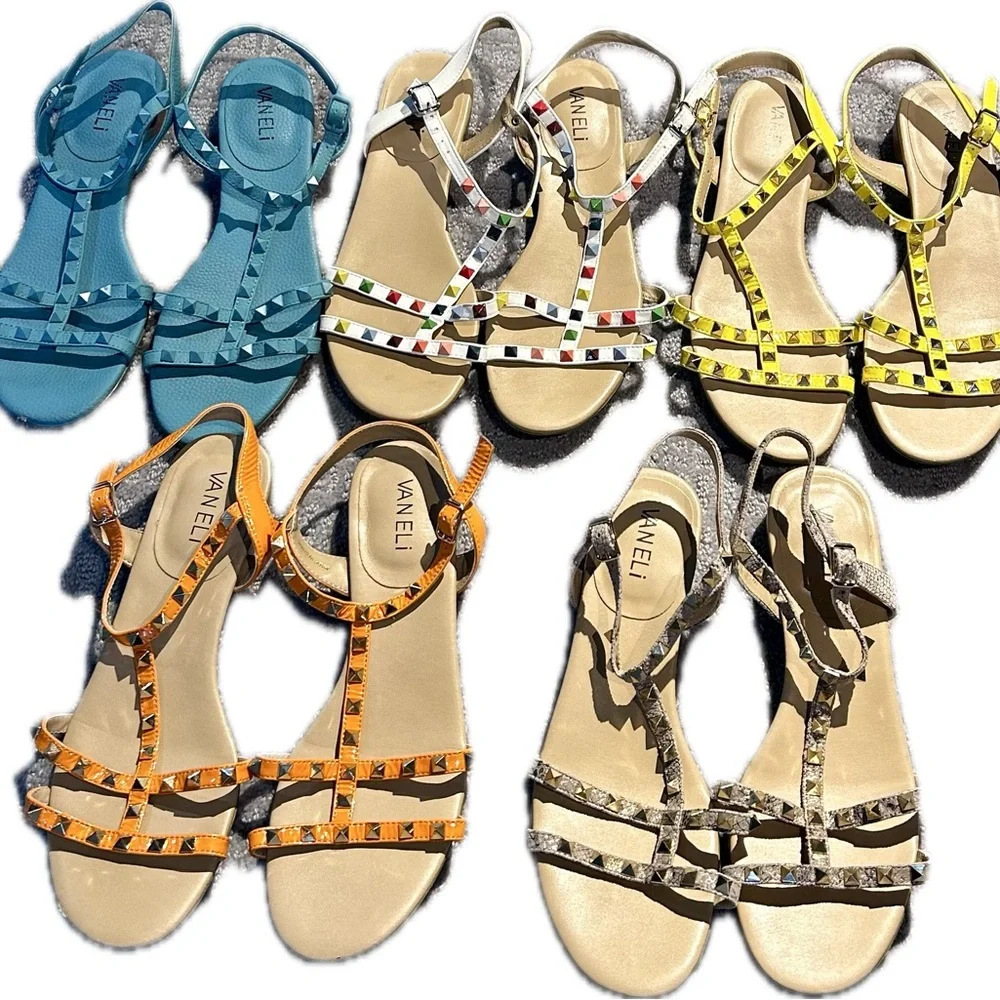 Vaneli Multicolor Strappy Sandals Collection - Picture 2 of 12